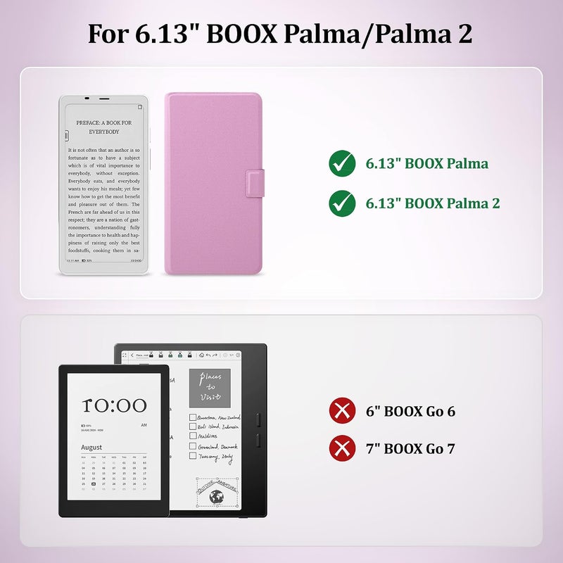 Vane Oak 2in1 Case for Onyx BOOX Palma 2 / Palma, Magnetic Detachable Folio Flip Cover, Slim PU Leather Case with Auto Wake/Sleep - Image 2