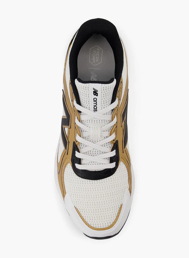 New Balance Men's Logo Print Lace-Up Sports Shoes