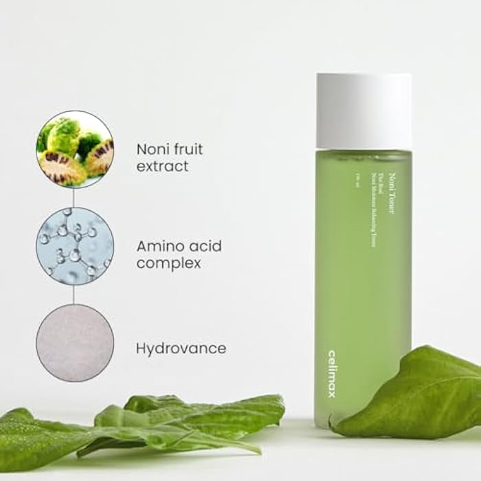 celimax Noni Moisture Balancing Toner | with Noni Extract, Facial Astringent, Hydrating, Exfoliating, for Sensitive Dry Skin, Fine Lines, Korean Skincare, 150ml - Image 4