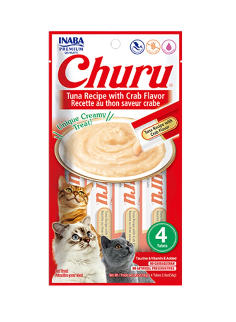 INABA شورو تونة بنكهة سرطان البحر لعلاج القطط - Image 1