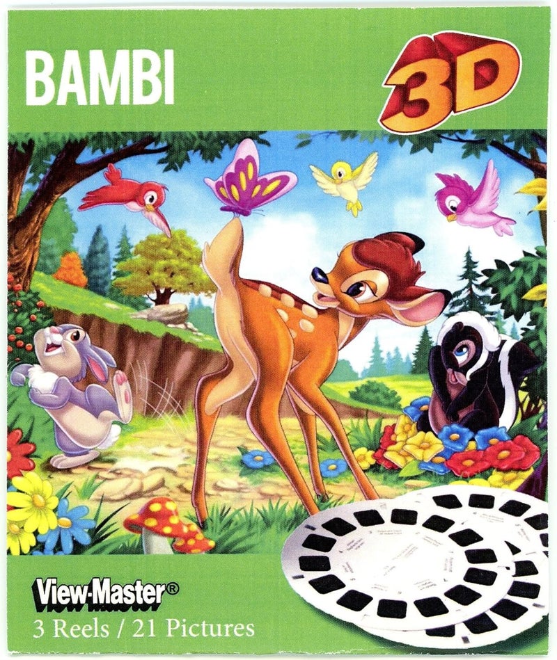 ViewMaster- Disney's Bambi - 3 Reels on Card - NEW by