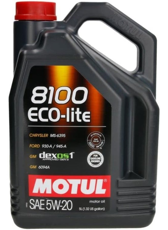 Motul 8100 ECO-Lite 5W-20 Motor Oil - Image 1
