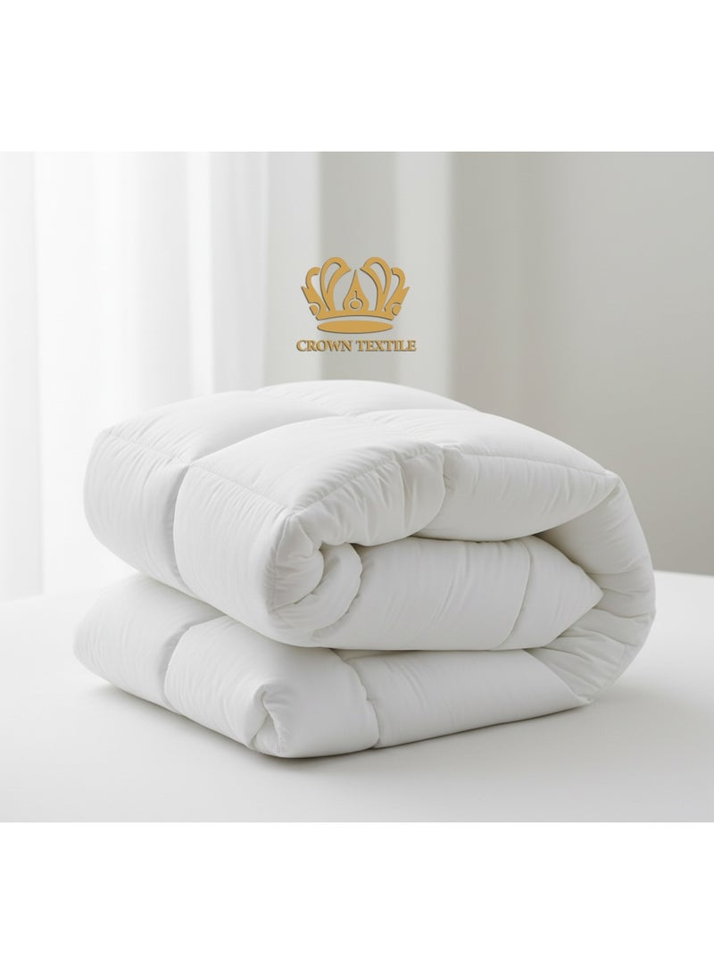 CROWN TEXTILE Single mattress pad, 14 cm high, made of soft microfiber, available in all sizes - Image 5