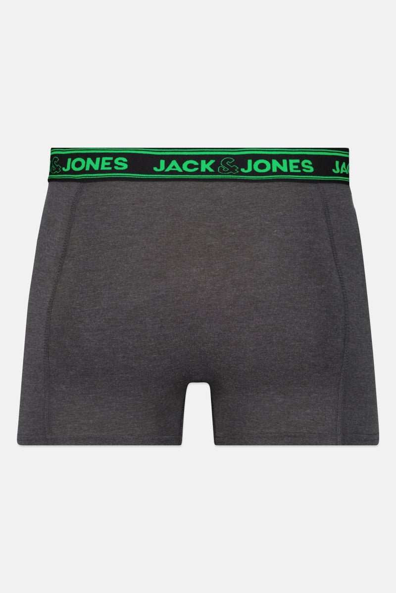 Jack Jones Men 3 Pieces Brand Logo Boxer Brief, Multicolor - Image 3