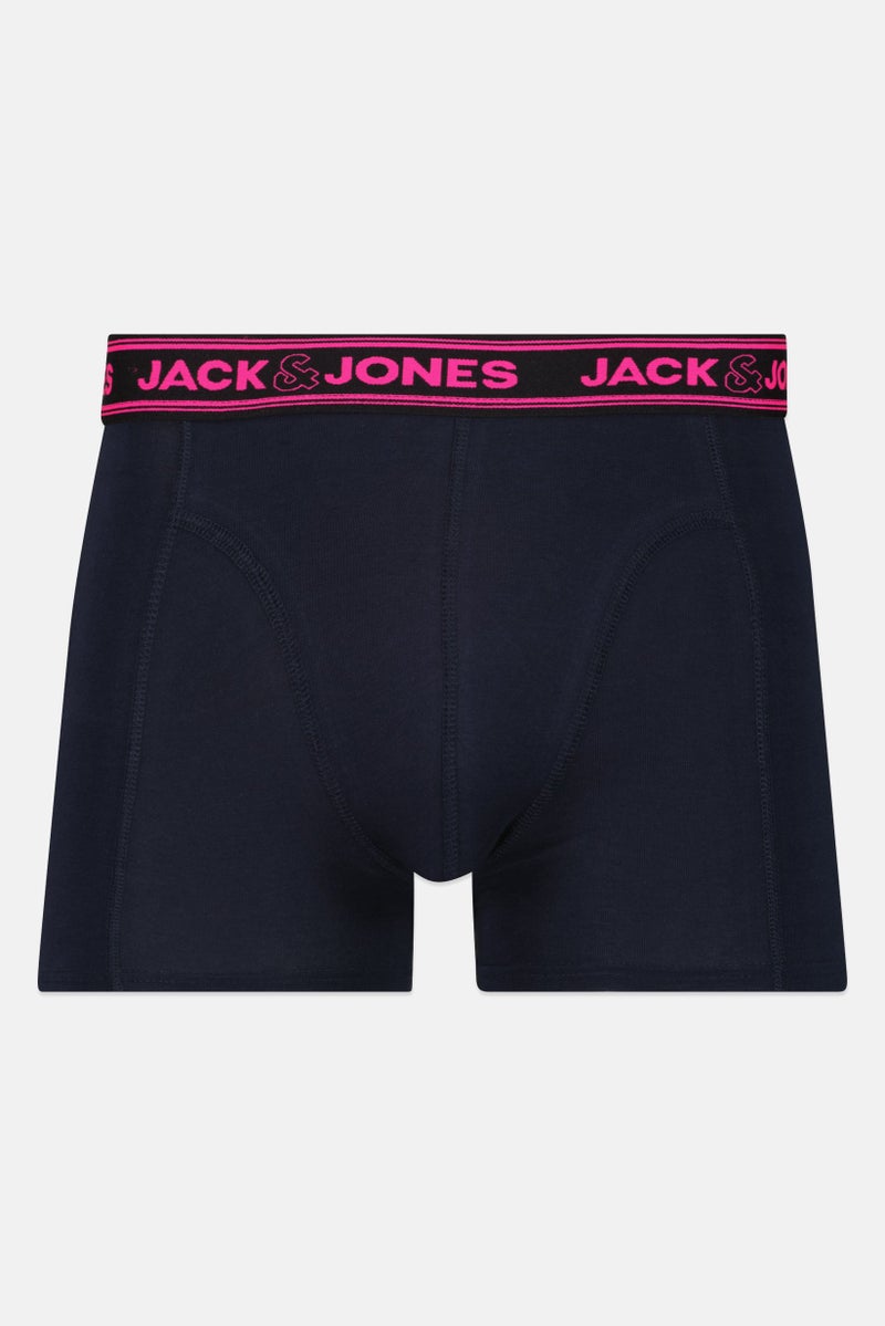 Jack Jones Men 3 Pieces Brand Logo Boxer Brief, Multicolor - Image 5