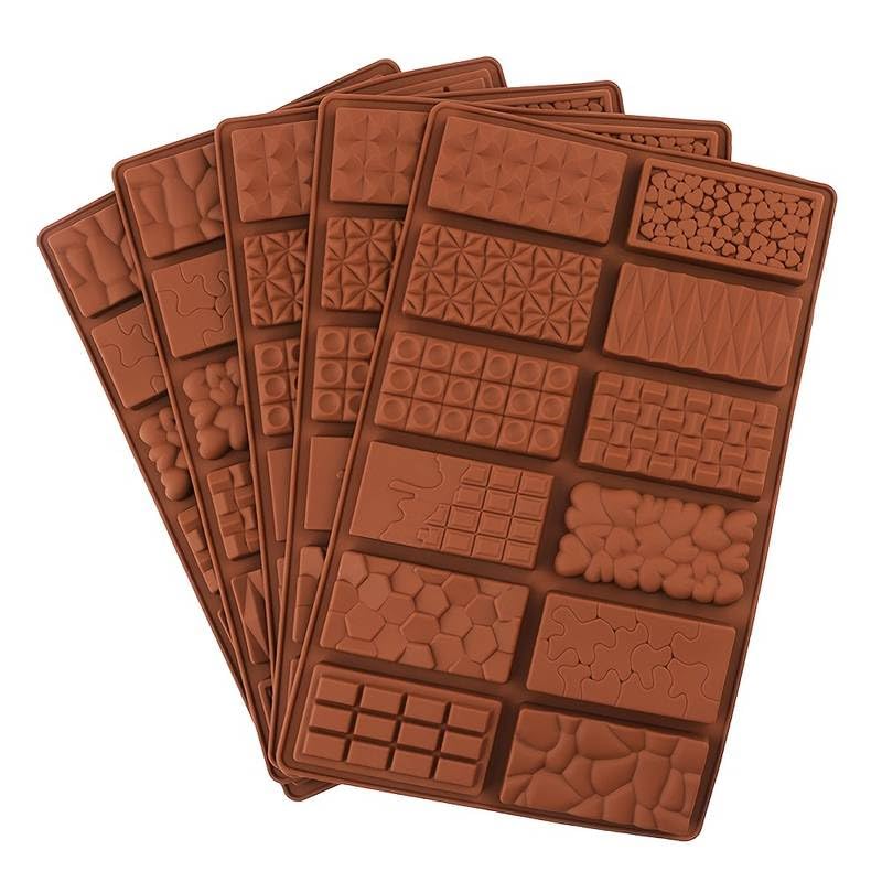 MoldBerry Silicone Chocolate Bar Mold 12 Cavity | Break Apart Dubai Chocolate & Waffle Bar Mould | Non-Stick Candy Mold | Pack 1 - Image 5