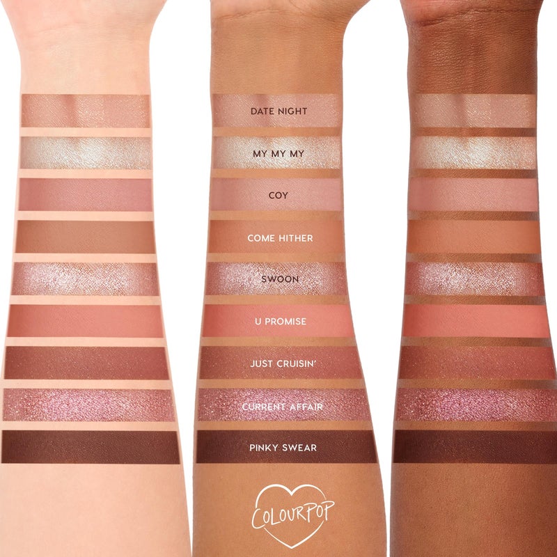ColourPop لوحة ظلال العيون من ColourPop - لوحة مكياج العيون مع لمسات غير لامعة، معدنية، لمعة غير لامعة ولامعة - مكياج عيون عالي الصبغة مع تركيبة تدوم طويلاً - بلش بيبي (0.3 أونصة) - Image 5