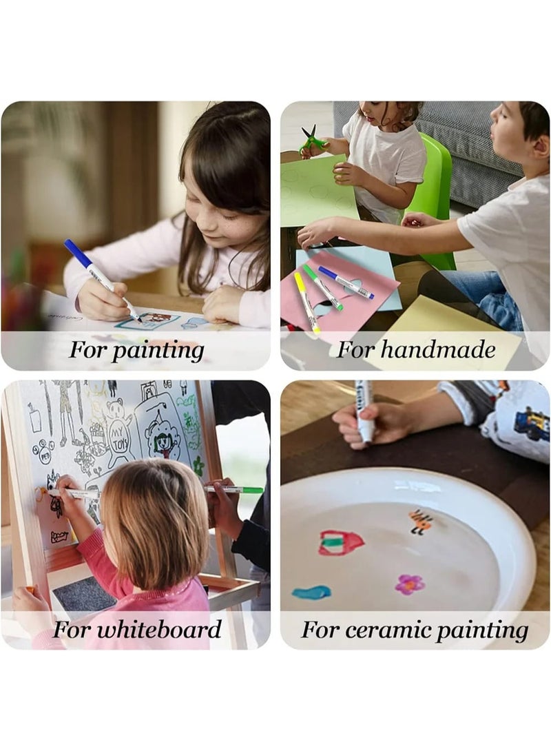 Magic Watercolor Pen Set for Water Painting – 11 Colors with Ceramic Spoon - Image 4