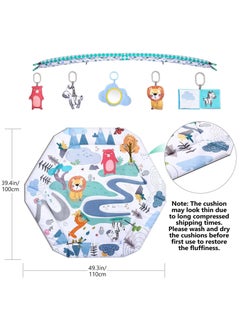 ASIV Tummy Time Mat, 10-in-1 Baby Gym Activity Play Mat & Ball Pit, with High Contrast Toys & Self-Discovery Mirror & Tummy Time Pillow for Sensory and Motor Skill Development  - Image 5