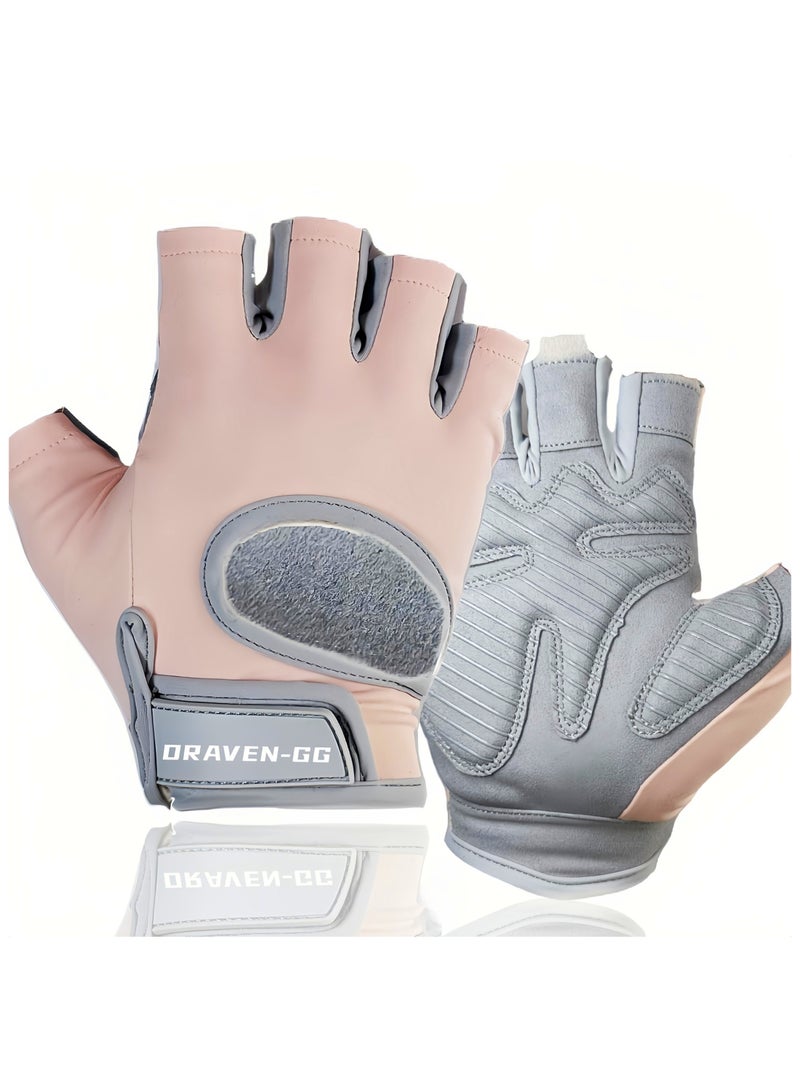 DRAVEN - GG DRAVEN-GG Gym Gloves Women & Men - Breathable Workout Gloves Silicone Non Slip Padded Palm, Enhanced Grip, Smooth Silk Fabric,Multi-purpose Exercise Gloves For Sport Training Cycling Weightlifting - Image 1