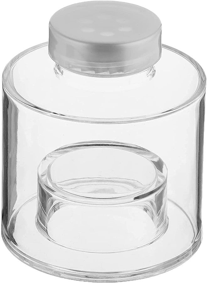 Overa 6 Pcs Spice Tower Clear Stackable Seasoning Bottle Stackable Circle Shape Spice Jar Set Refillable for Parsley Salt Herb Kitchen - Image 5