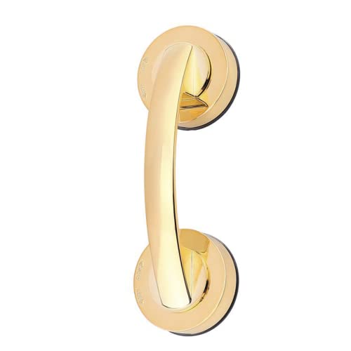 Renyqatt Glass Door and Window Handle Suction Cup Bathroom Sliding Doors Handles NonPorous Handles Shower Grab Bars Cabinets and Wardrobes NonMarking Handle Gold - Image 3
