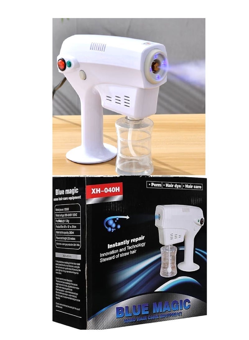 بلو ماجيك جهاز بخار بالشعر بتقنية النانو وبتصميم مسدس مزود ببخاخ أبيض / شفاف 22x12x21 سم - Image 3