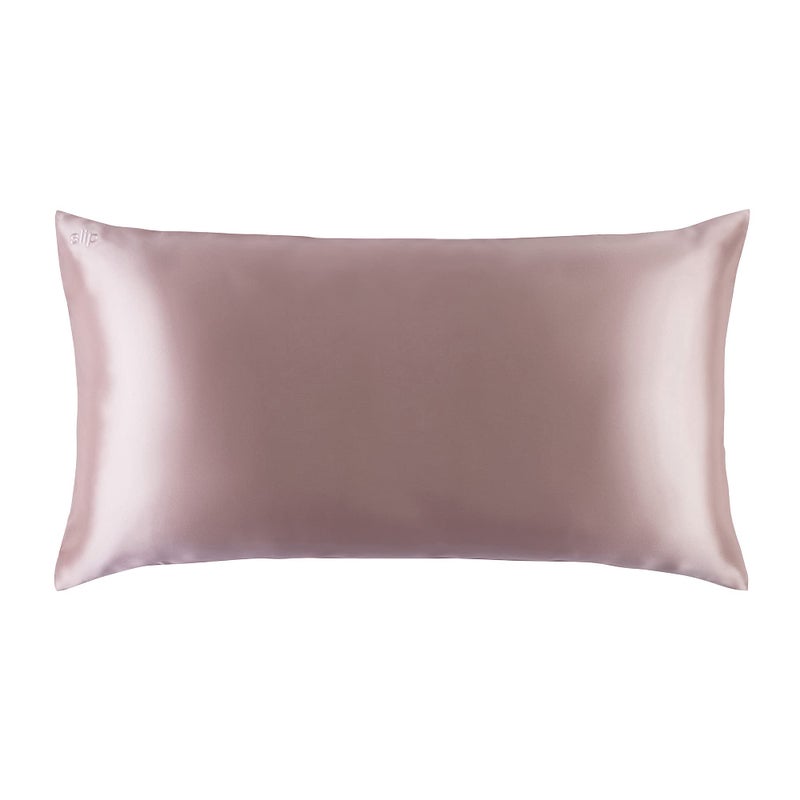 slip King Pure Silk Pillow Case - 100% Pure 22 Momme Mulberry Silk- King Size Standard Pillow Case - Anti-BedHead, Anti-Sleep Crease, Pink (20" x 36") - Image 4