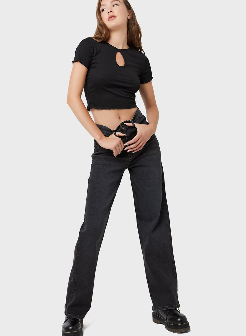 Ardene High Waist Denim Jeans - Image 4