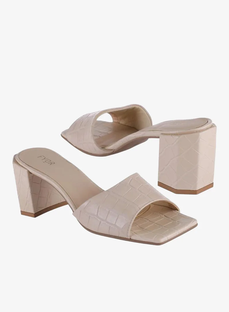 فايور Casual Round Heel Mule BSS 059