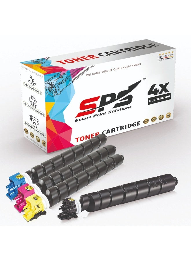 Smart Print Solutions خراطيش حبر متوافقة مع SPS لكيوسيرا - TK-8525 | 4x متعددة الألوان | إنتاجية تصل إلى 30,000 صفحة - Image 1