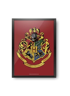 Epic Stuff Epic Stuff Harry Potter Hogwarts House Crest Red Wall Decor Home and Offices Poster Print Art with Frame Best Gift for Potterheads 