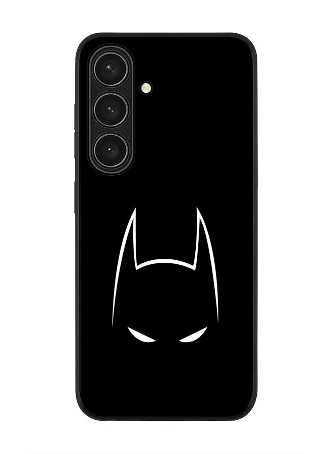 Stylizedd Rugged Black edge case for Samsung Galaxy S24 FE, Slim fit Soft Case Flexible Rubber Edges Anti Drop TPU Gel Thin Cover -  Sneaky Bat - Image 1