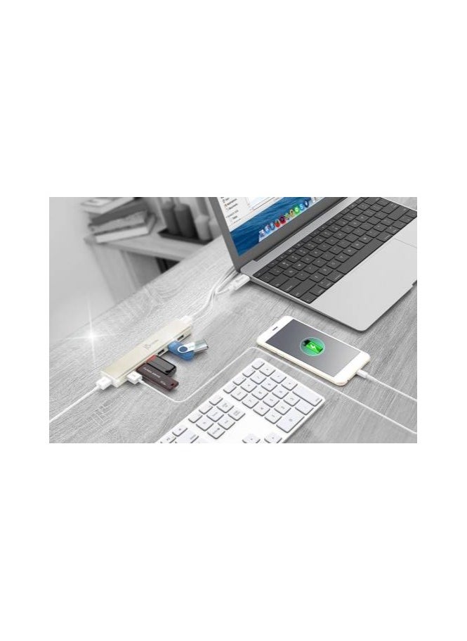 j5create j5create JCH377 High Performance USB Type-C 3.0 7-Port Hub, Windows/macOS/Linux/Chrome OS Compatible | JCH377  - Image 3