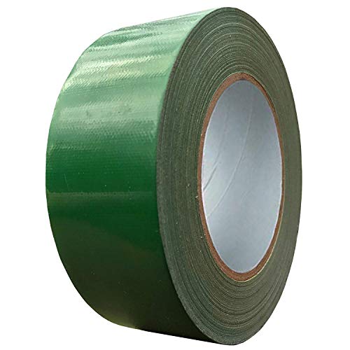 Exa Duct Tape 1.88 Inches x 60 Yards, Duct Tape for Crafts, Extra Strength, No Residue, DIY, Repairs, Indoor Outdoor Use, Book Repair, Must Have Garage Tool (1.88 X 60 Yards) (Dark Green) - Image 1
