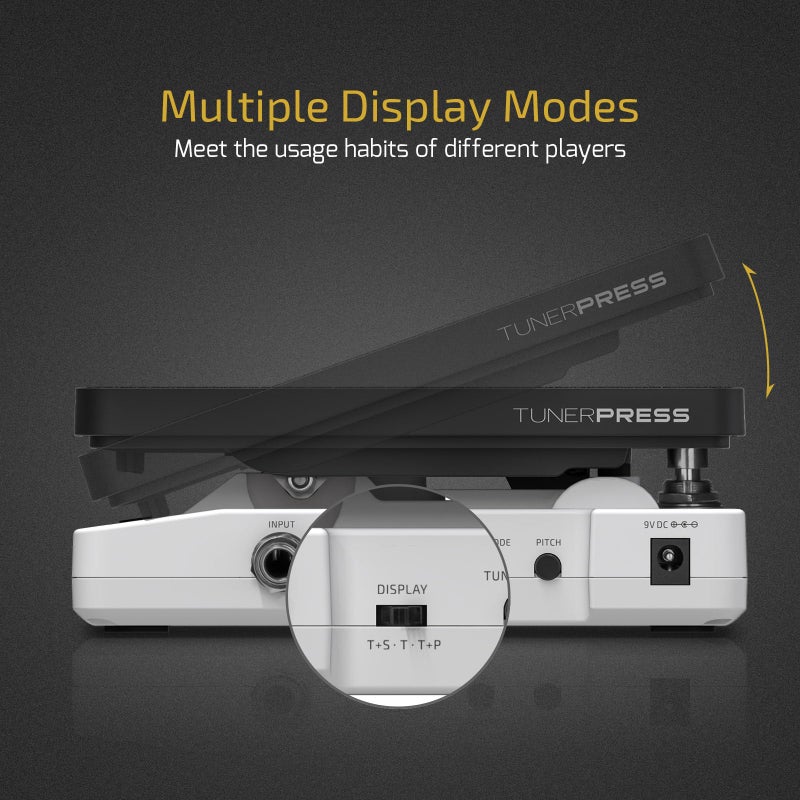 HOTONE Multi-function 4 in 1 Switchable Volume & Expression Pedal with Buffer switch and Visible Tuner SP-30T(Included 1 PCS Additional 15 CM TS Cable) - Image 4