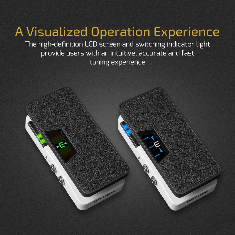 HOTONE Multi-function 4 in 1 Switchable Volume & Expression Pedal with Buffer switch and Visible Tuner SP-30T(Included 1 PCS Additional 15 CM TS Cable) - Image 3
