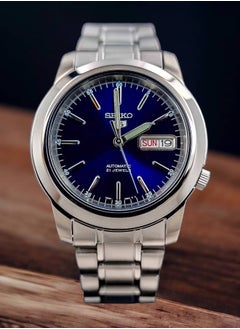 Seiko 5 Automatic Blue Dial Stainless Steel Men's Watch SNKE51K1  - Image 4