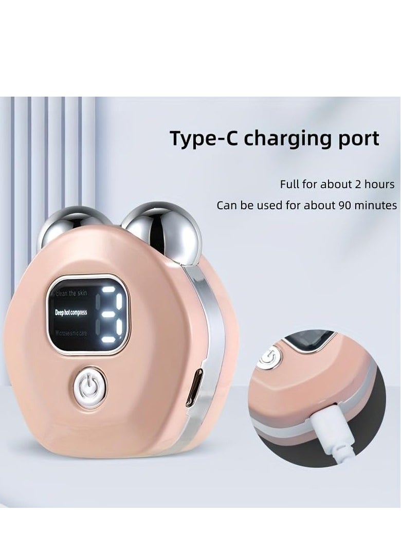 Plan A - U Shape Micro Electric Current Facial Massager, Tighten Skin, Reduce Double Chin, Stimulate Collagen Production to Improve Face Appearance, Ergonomic Design, Easy to Use (White) - Image 1