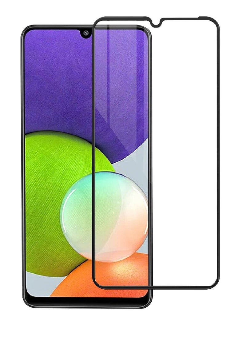 Super Tempered Glass Screen Protector 5D Designed For Samsung Galaxy A22 4G Full Glue Edge to Edge Full Screen Coverage And Bubble Free - Image 1
