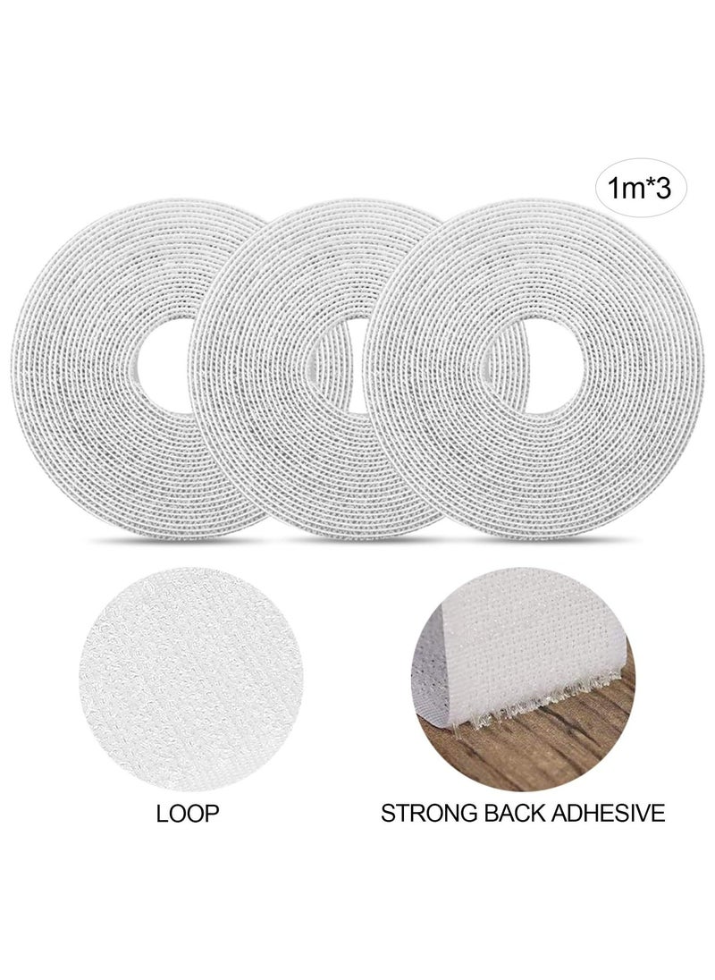 Oasisgalore - Mosquito Net for Windows,3 Packs DIY Self-Adhesive Window Screen Mesh (1.3 * 1.5 m) with 3 Rolls White Tapes,Universal Transparent Mosquito Insect Screen Can Be Cut and Fit Without Drilling - Image 1