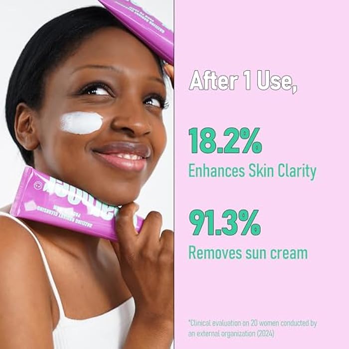 Dear Doer Dazzling Radiant Cleansing Pack to Foam – 3-in-1 Wash-Off Mask & Exfoliator & Cleanser w/Fresh Grape Extract & Niacinamide – Vitamin C and Resveratrol for Dry, Dull Skin (3.38 fl oz) - Image 4