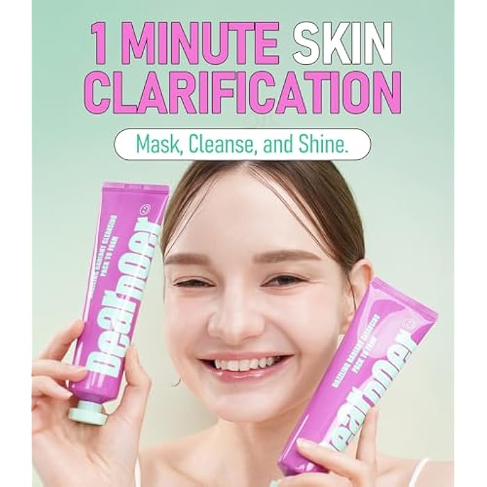 Dear Doer Dazzling Radiant Cleansing Pack to Foam – 3-in-1 Wash-Off Mask & Exfoliator & Cleanser w/Fresh Grape Extract & Niacinamide – Vitamin C and Resveratrol for Dry, Dull Skin (3.38 fl oz) - Image 2
