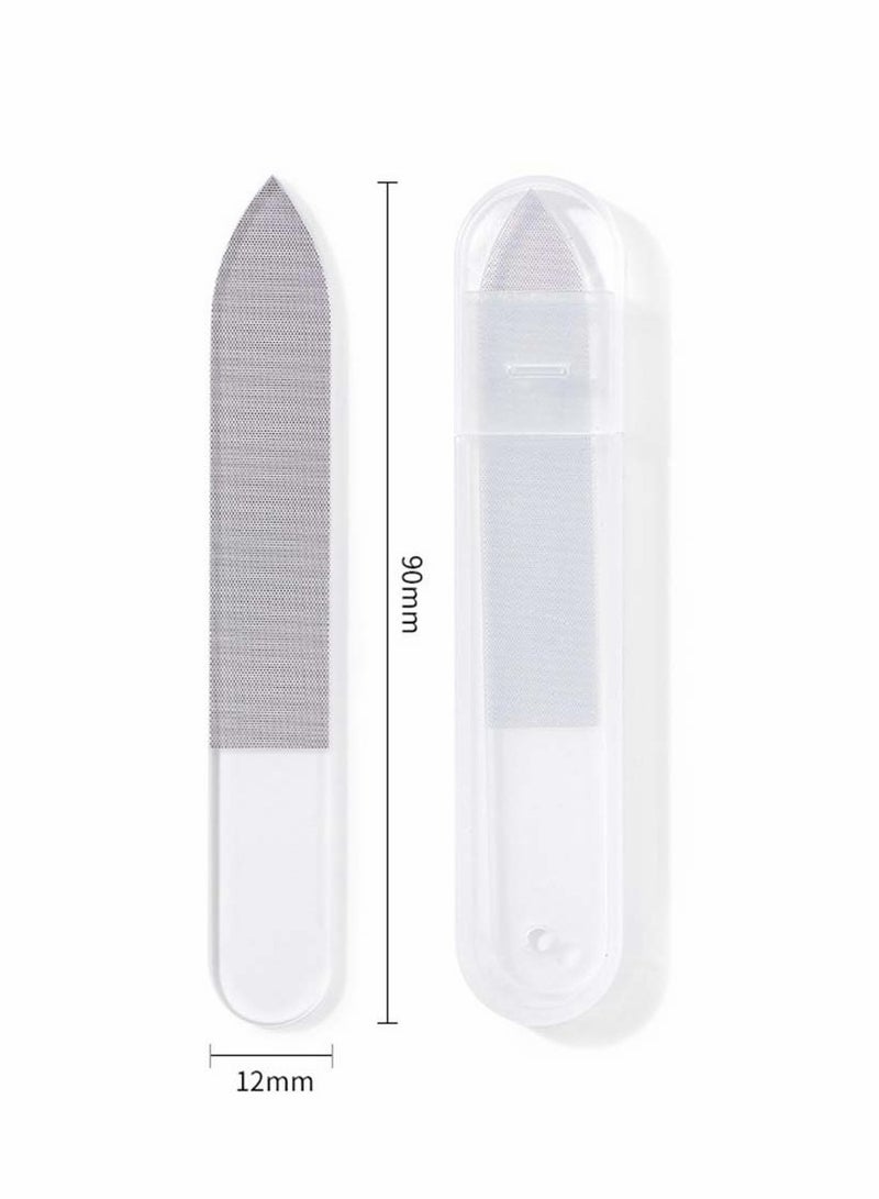 SYOSI 4Pcs Glass Nail Shiner Glass Nail File for Natural Nails Nano Nail Buffers Crystal Shine Polisher Professional Manicure Tools Kit for Acrylic Nail Care - Image 5