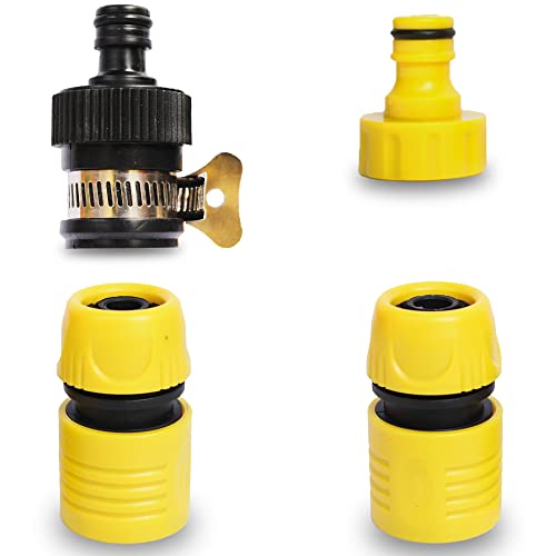 VMTC Tap Connector Kit 1/2": Quick Connector Pair, Tap Adapter for Gardening & High-Pressure Car Washers (Compatible With Karchre, Bosch, Black & Decker, Hübertt, and More) - Image 1