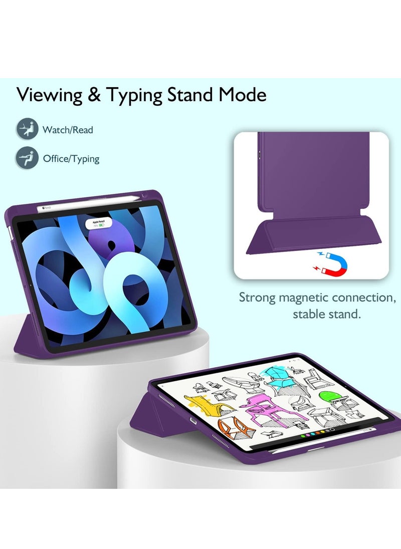 ELTRAZONE ELTRAZONE Smart Case for iPad Air - Fits 6th Gen 11-Inch (2024), 5th & 4th Gen 10.9-Inch (2022/2020) - Dark Purple, Touch ID Support, Auto Wake/Sleep  - Image 5