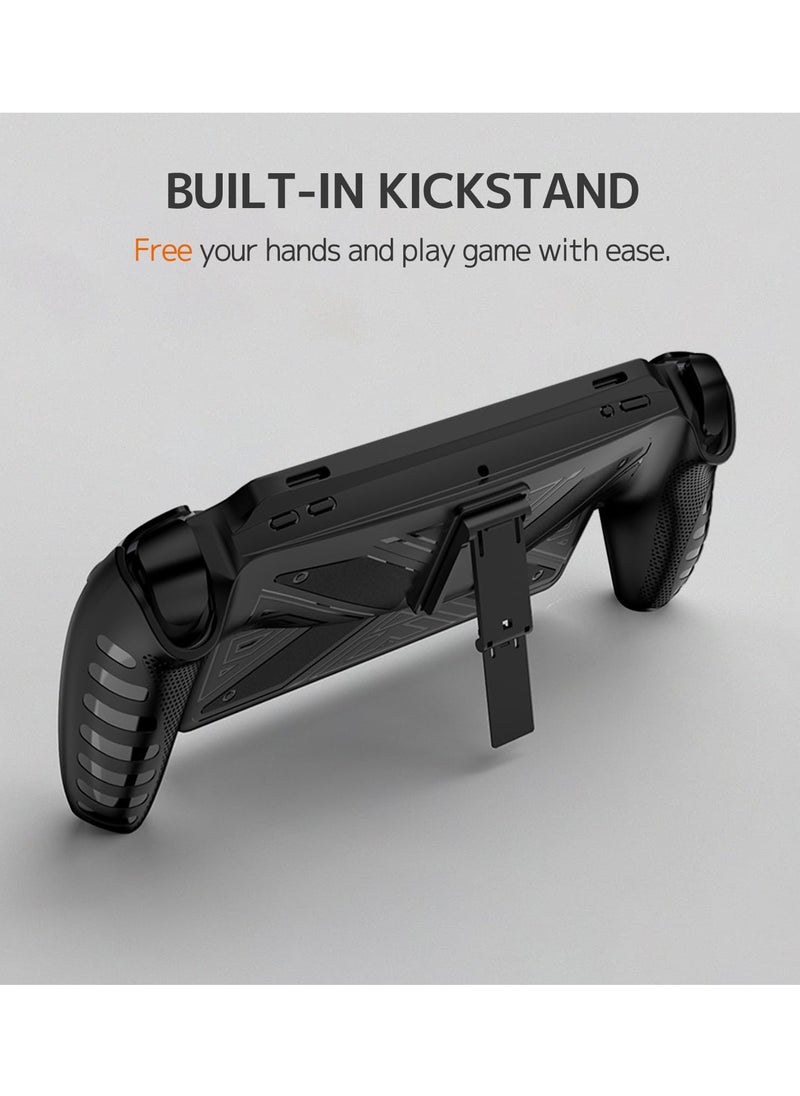 XICEN - Shockproof Soft Protective Case with Stand for PlayStation Portal Black Color - Image 1
