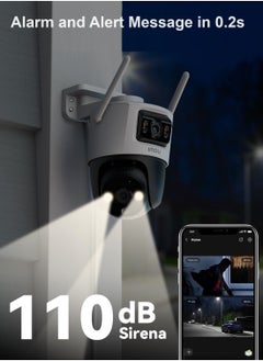 IMOU 6MP outdoor security camera Two way audio Advanced Wi Fi Technology Color night vision up to 30 meters AI person and vehicle detection Enjoy complete security control  - Image 3