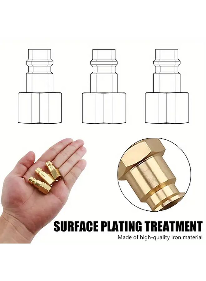 3 8 Inch Internal Threaded Brass Air Water Manifold Connectors 3 Pcs Set - Image 4