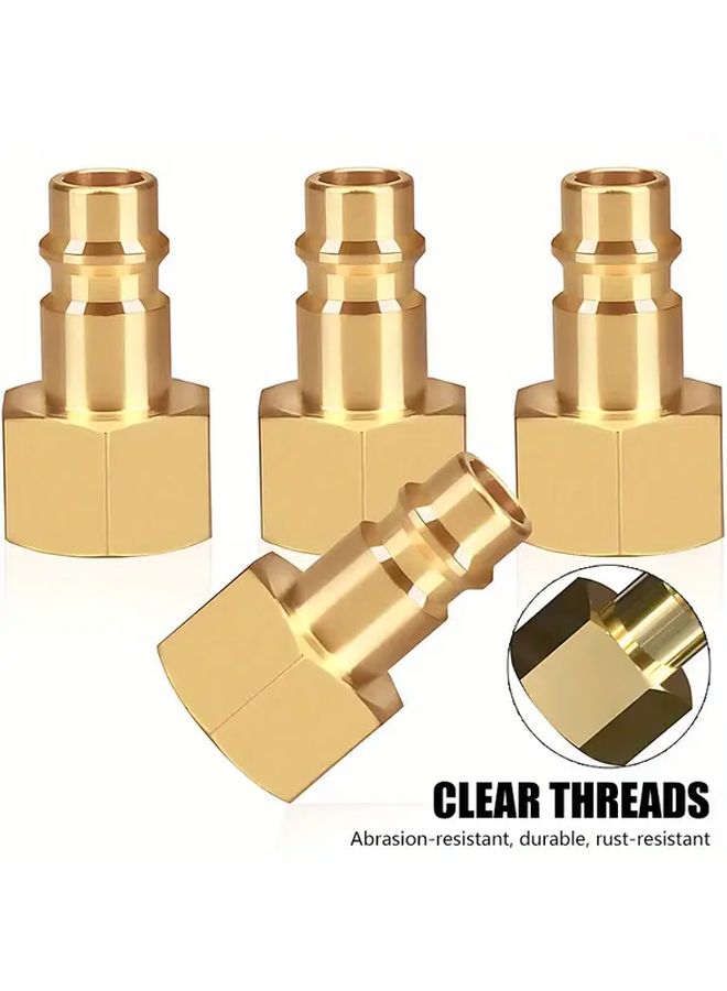 3 8 Inch Internal Threaded Brass Air Water Manifold Connectors 3 Pcs Set - Image 5