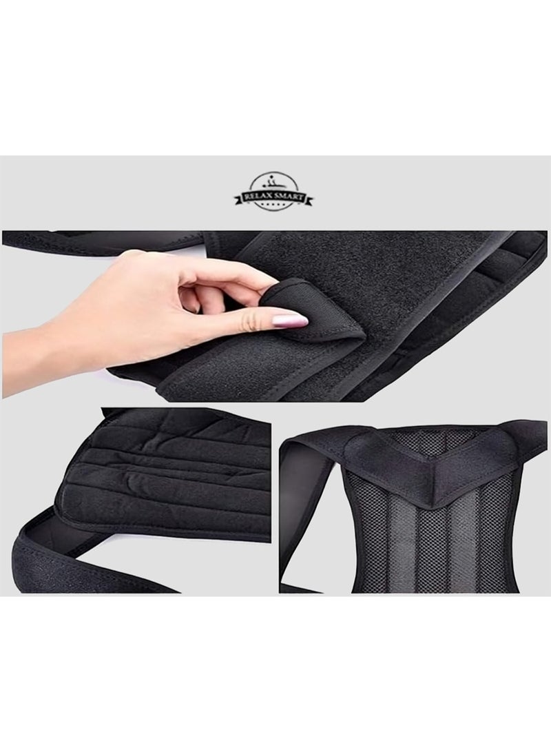 Relax Smart Back Support Belt Posture Corrector for Men – Orthopedic Corset with Adjustable Straps, Lumbar and Spine Brace for Posture Improvement, Back Pain Relief, and Everyday Comfort - Image 4