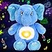 Cuteoy Plush Blue Elephant Star Projector Musical Adjustable Singing Night Light Stuffed Animals Glowing Plushies Toy Gifts for Kids Birthday Easter Christmas13 - Image 2