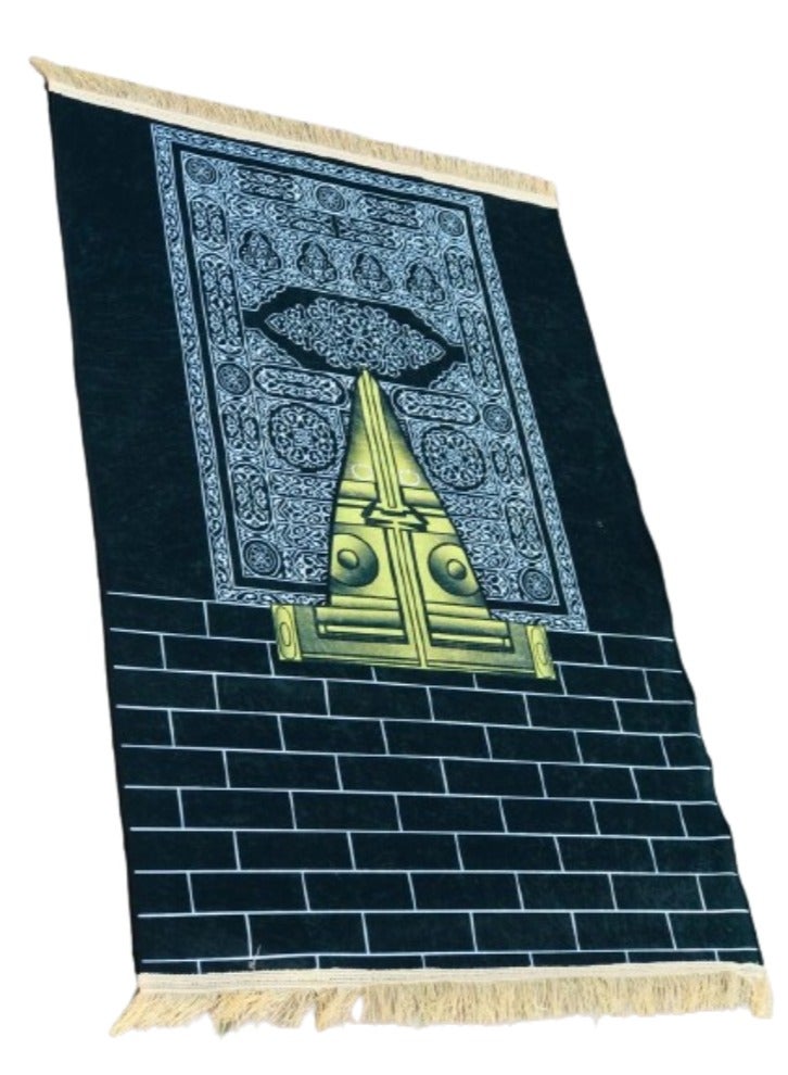 فيتاشيلي سجادة صلاة 614 جرامًا للمتر المربع سجادة صلاة إسلامية مضادة للانزلاق بتصميم جديد مبطن سميك سجادة صلاة سجادة للرجال والنساء هدية عيد رمضان (120 سم × 80 سم) - Image 1