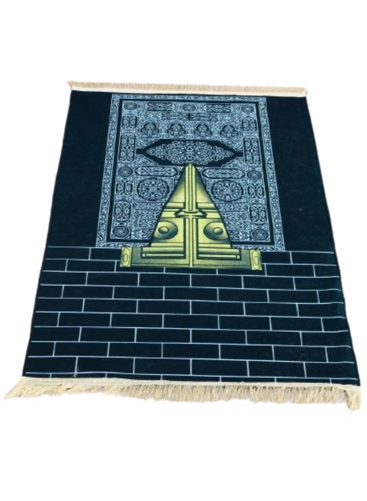 فيتاشيلي سجادة صلاة 614 جرامًا للمتر المربع سجادة صلاة إسلامية مضادة للانزلاق بتصميم جديد مبطن سميك سجادة صلاة سجادة للرجال والنساء هدية عيد رمضان (120 سم × 80 سم) - Image 3