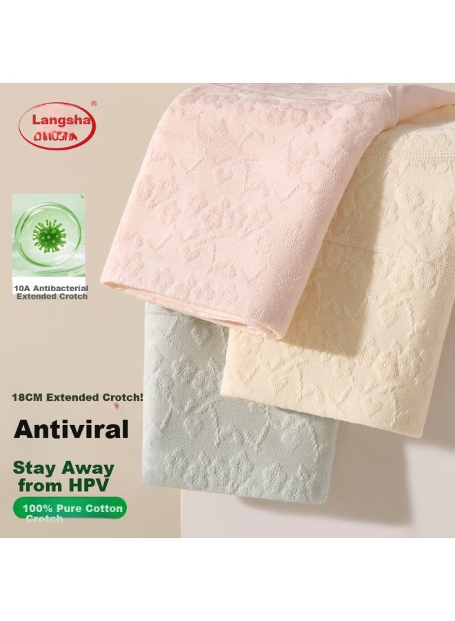 LANG SHA Langsha Class A Women's Underwear 10a Antibacterial Extended Crotch High Waist Seamless Girls' Anti-virus Hpv Briefs - Image 2