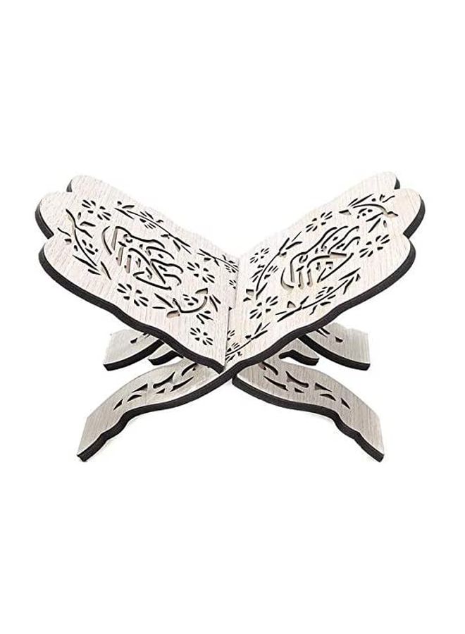 Wooden Quran Holder White 19 x 29.5 x 0.5cm 