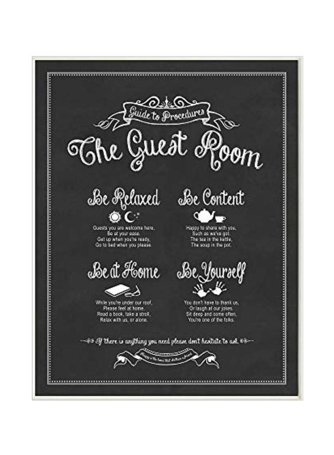 ستوبيل إنداستريز لوحة لديكور الحائط بطبعة تمثل عبارة "The Guest Room" - Image 1