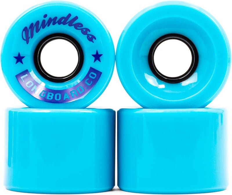 Mindless Cruiser Wheels Pack of 4 | 60m x 40mm Longboard Cruising Wheels 83A SHR Hardness Smooth Ride w Pregrounded Surface | Perfect for Smaller Boards Nimble and Fun Wide - Image 1