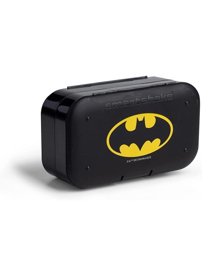 SmartShake DC Batman Pill Box Organizer (Pack of 2) Portable Size, BPA Free & Phthalate Free- Medicine storage box for Daily Use - 7-day Portable pill case for Travel, Vitamin, and Supplement (Batman) - Image 4