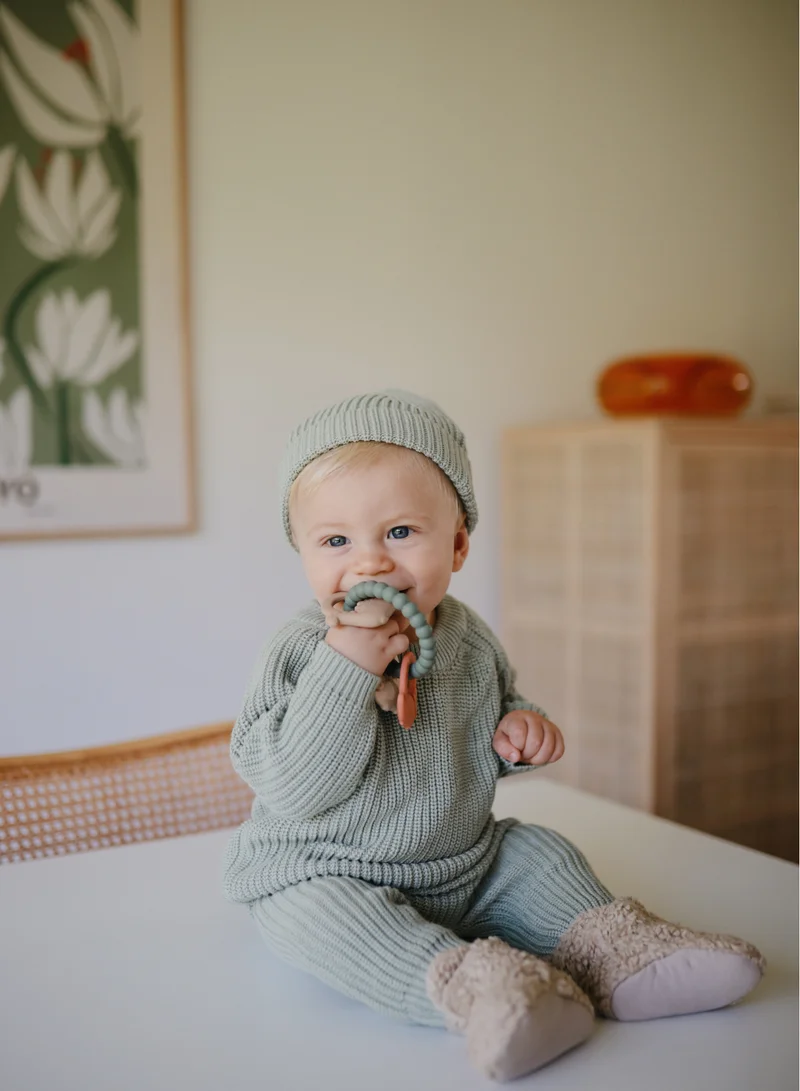 mushie Teething Ring - Dino